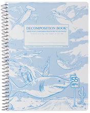 Load image into Gallery viewer, Flying Sharks Spiral Decomposition Notebook