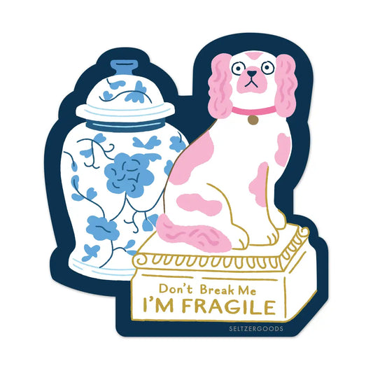 Fragile Dog Sticker