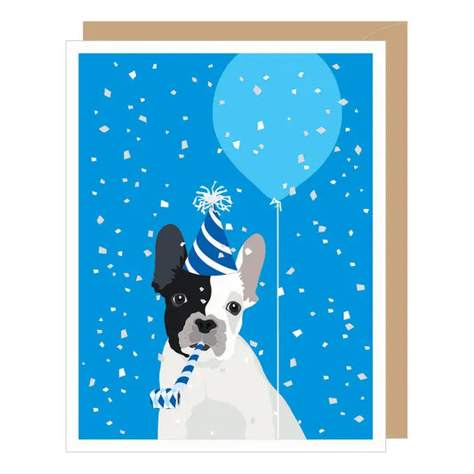 Frenchie Dog Birthday Card