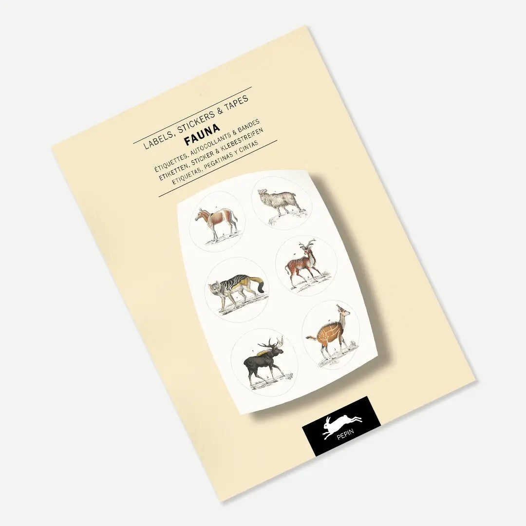 Fauna Label, Sticker, and Tape Book