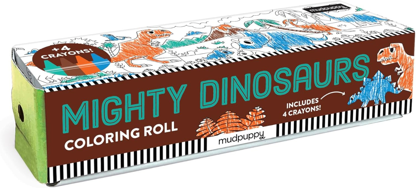Mighty Dinosaur Mini Coloring Roll