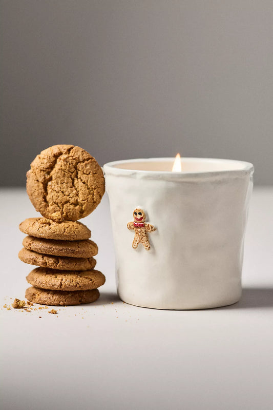 Gingerbread Bistro Ceramic Candle