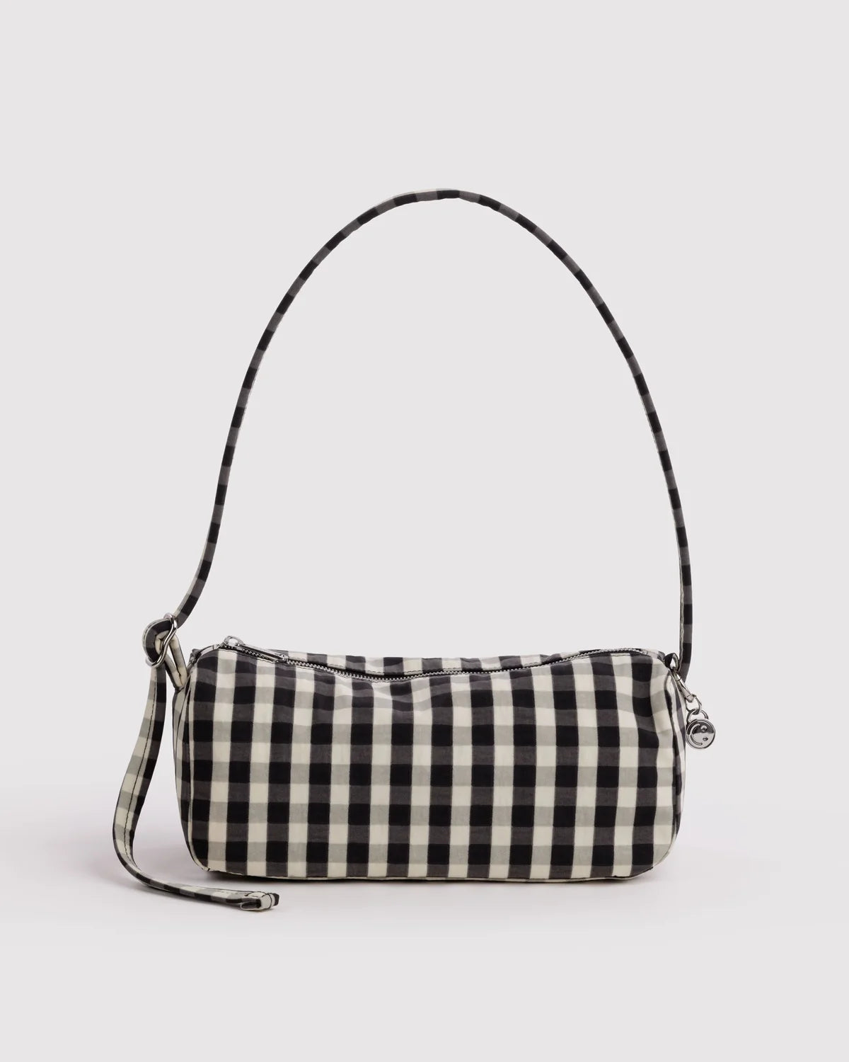 Black and Cream Gingham Loaf Baggu