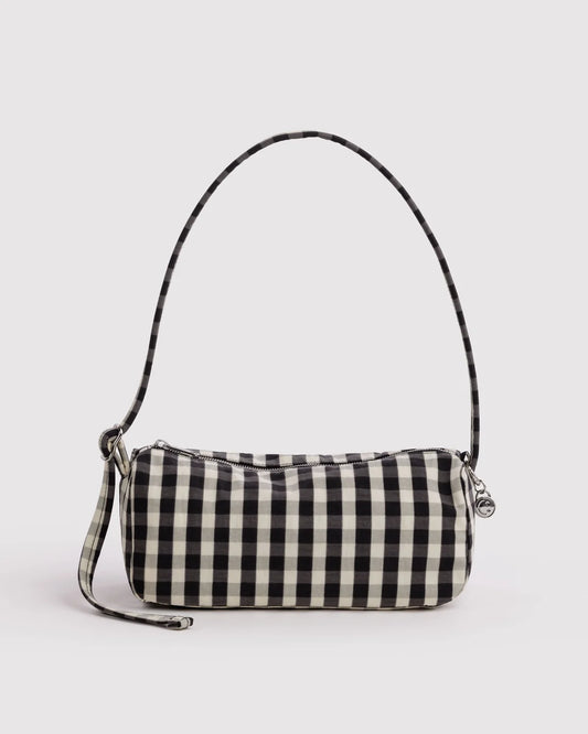 Black and Cream Gingham Loaf Baggu