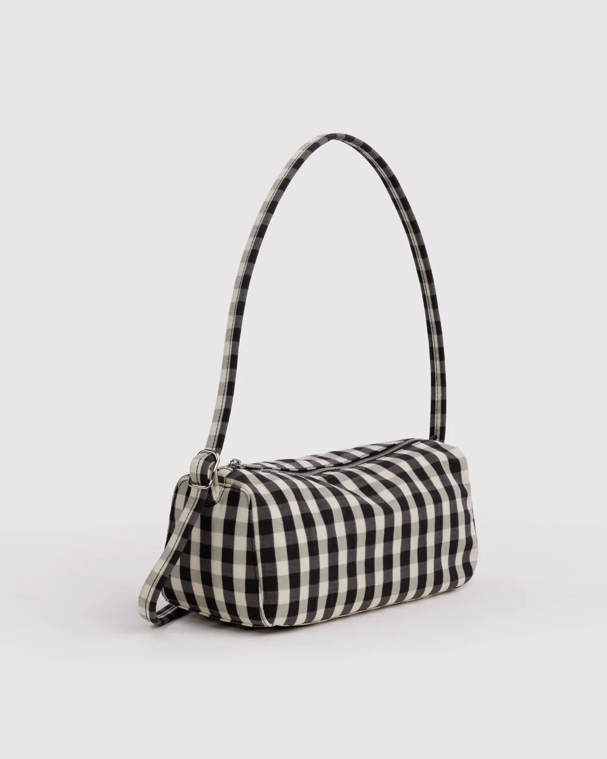 Black and Cream Gingham Loaf Baggu