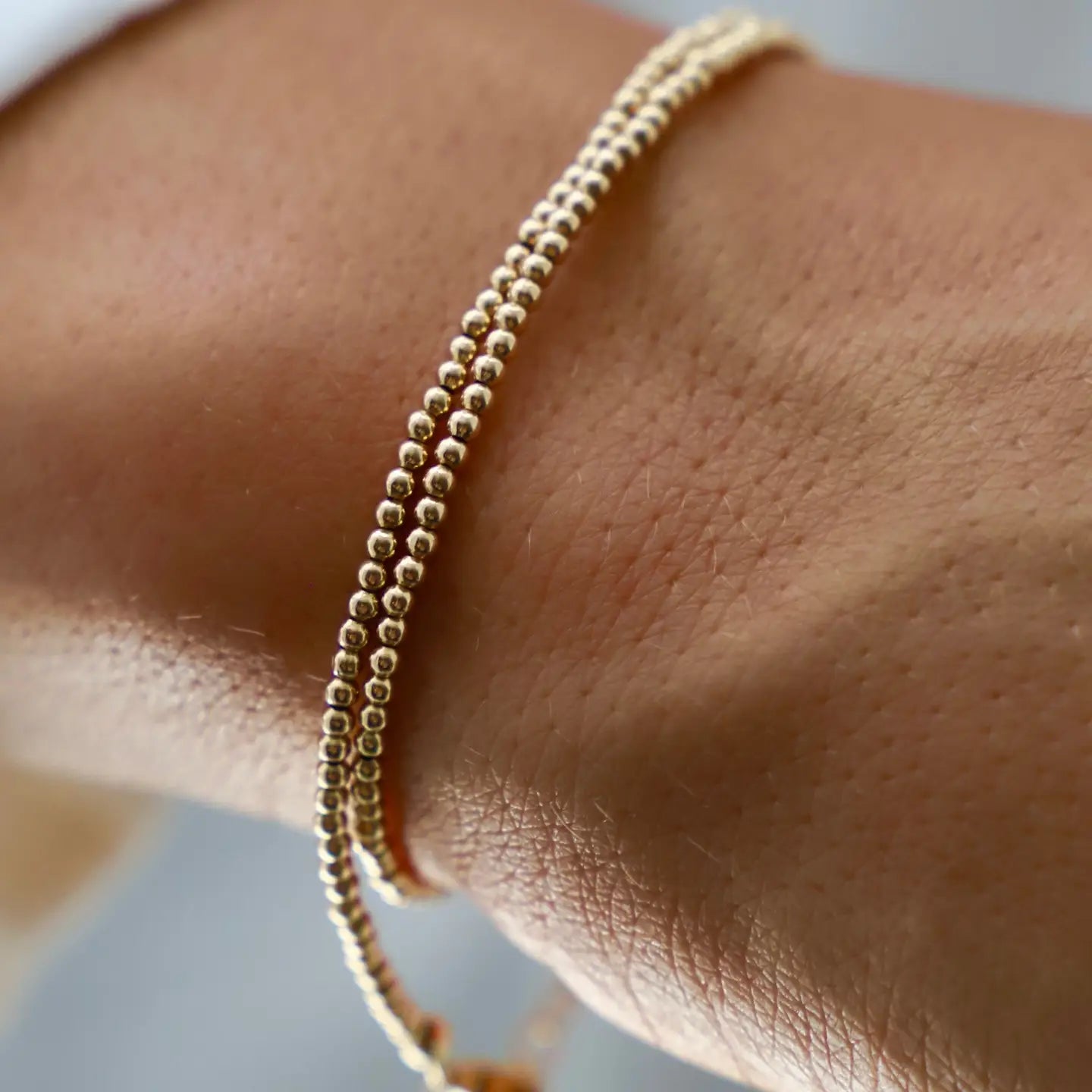 Gold Filled Double Wrap Bracelet