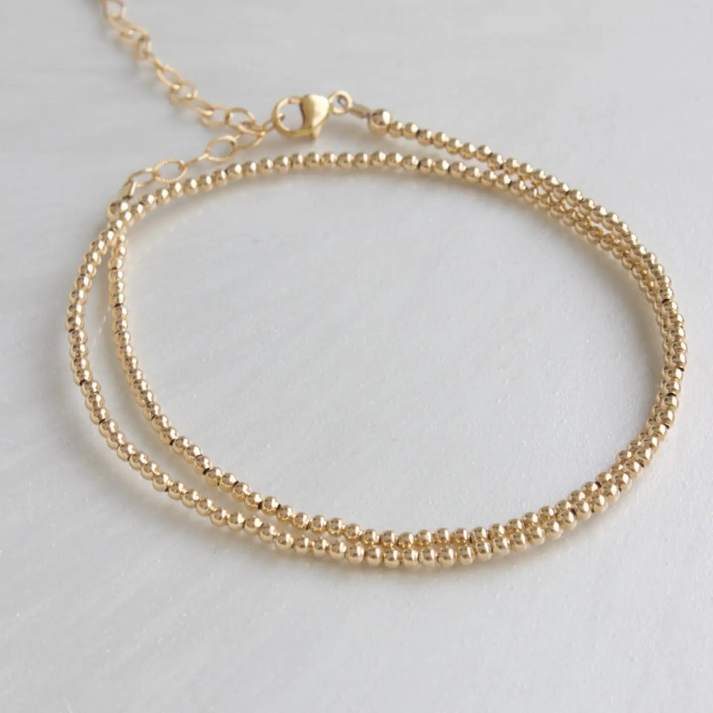 Gold Filled Double Wrap Bracelet