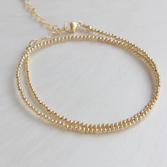 Gold Filled Double Wrap Bracelet