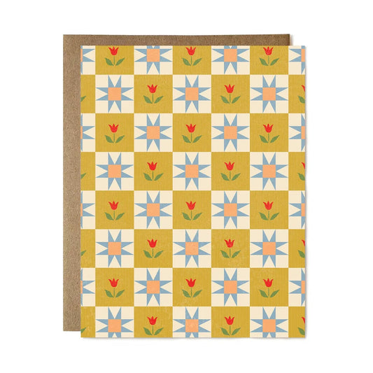 Tulip Quilt Card - Ali's Wagon