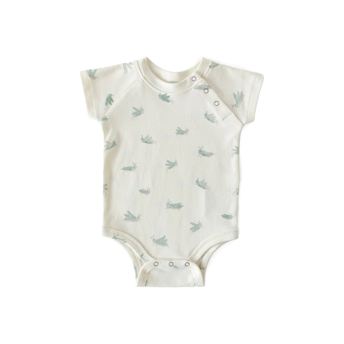 Gentle Grasshopper Shoulder Snap Onesie