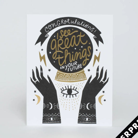Great Things Congrats Greeting Card