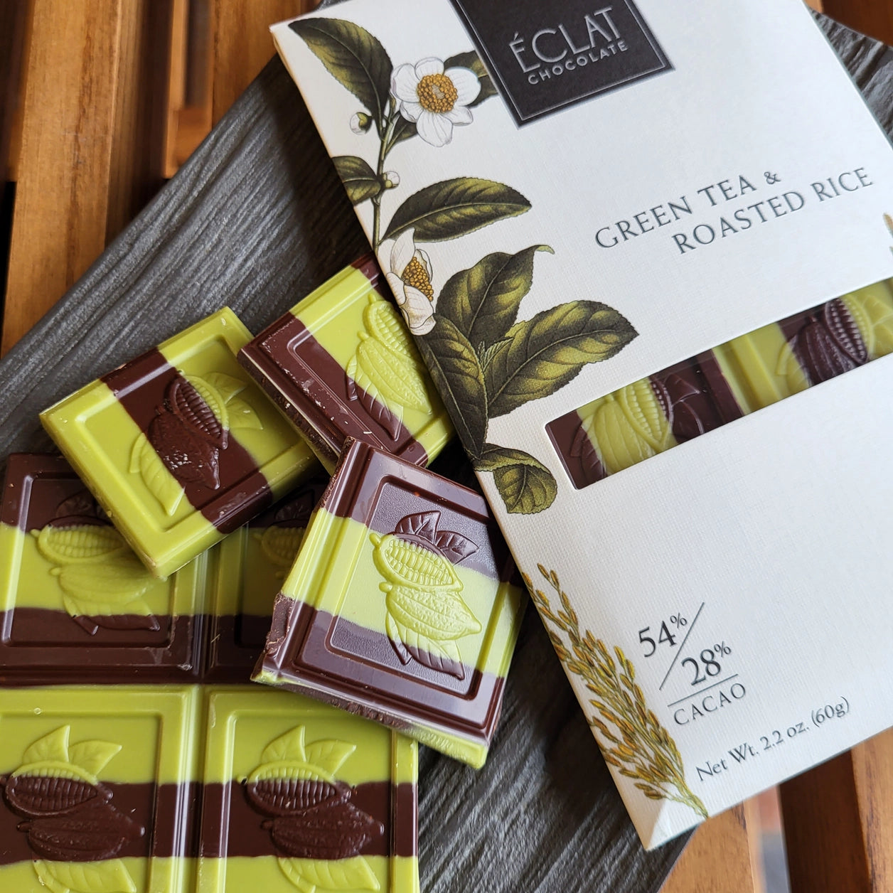 Green Tea & Roasted Rice Chocolate Bar