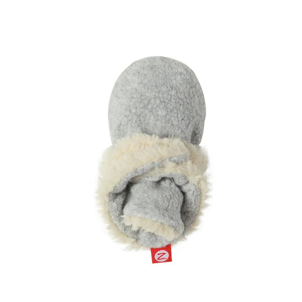 Heather Grey Cozie Fleece Furry Lined Bootie