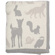 Load image into Gallery viewer, Woodland Animals Baby Blanket