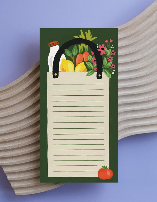 Grocery Bag Magnetic Market List Notepad