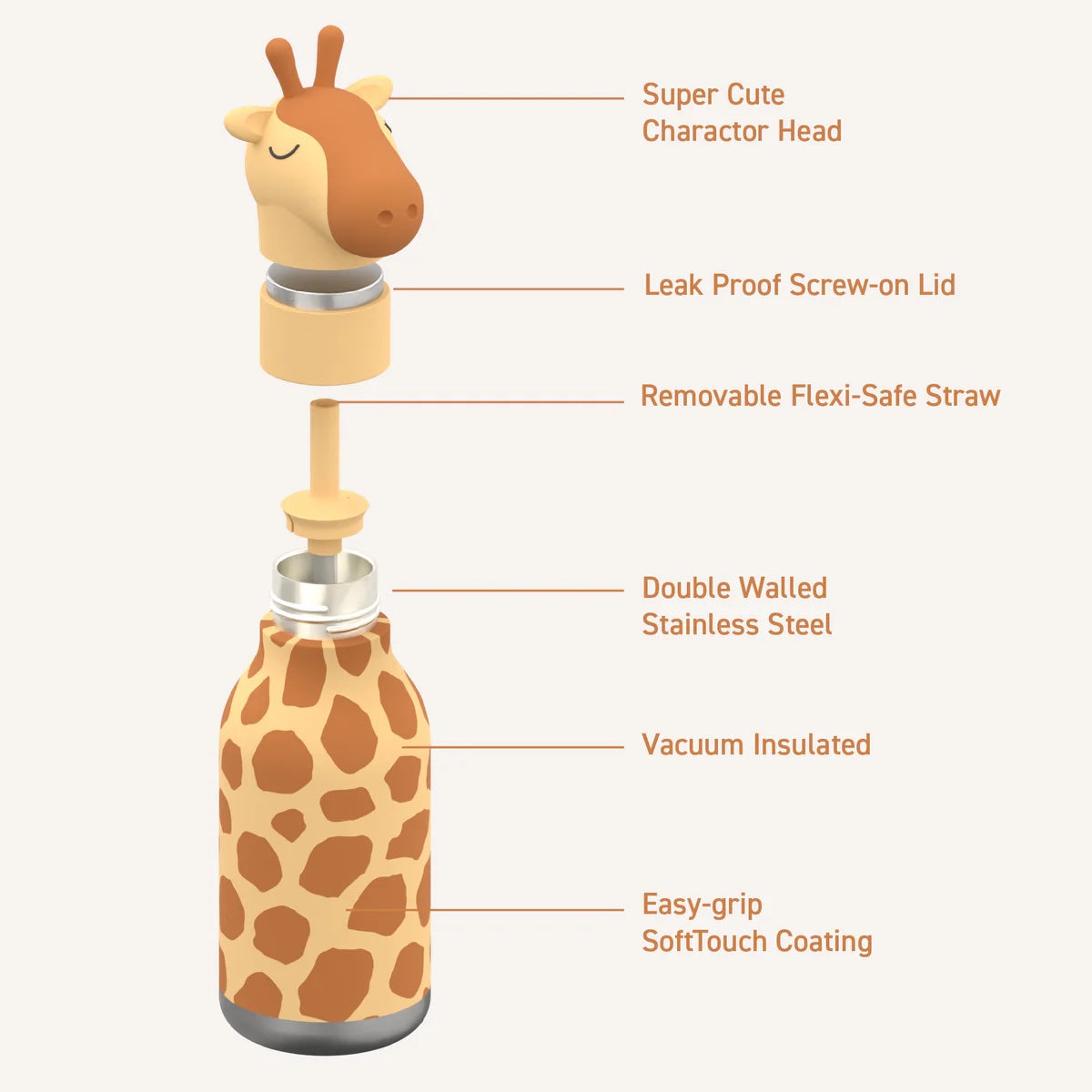 Giraffe Water Bottle