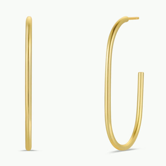 Large Open Gold Hoop