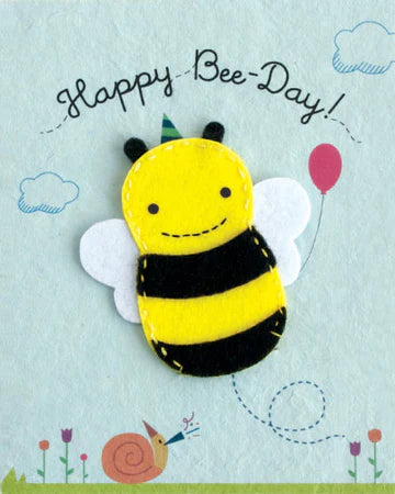 Happy Bee-Day Birthday Card