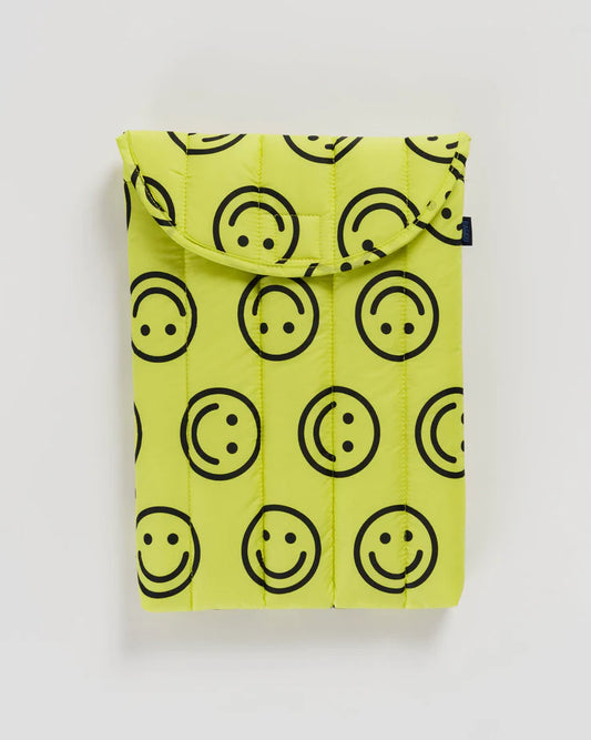 Yellow Happy Puffy 13"/14" Laptop Sleeve Baggu