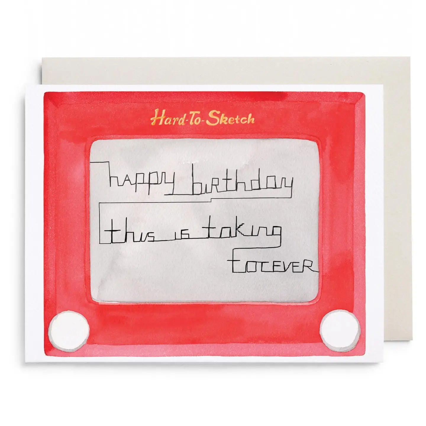 Hard To Sketch Birthday Greeting Card - Ali's Wagon