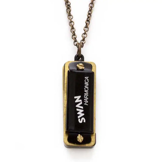 Black Harmonica Sola Necklace