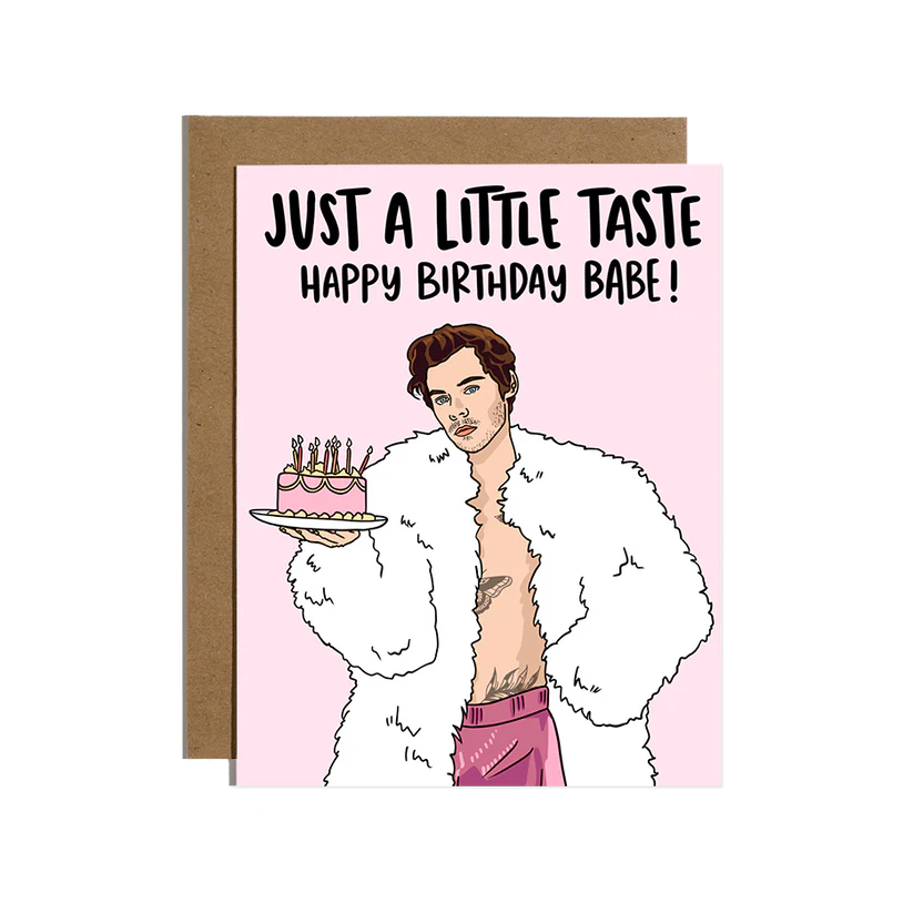 Just A Little Taste Harry Styles Card