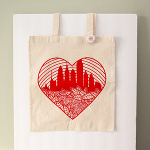 Skyline Heart Philly Tote Bag
