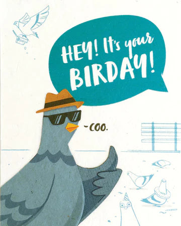 Pigeon Birday Card