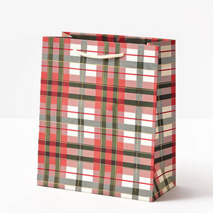 Red & White Plaid Gift Bag
