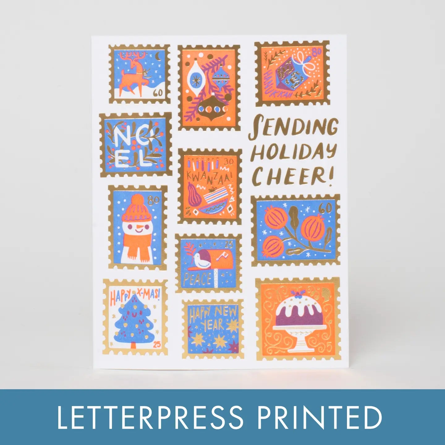 Holiday Cheer Stamps Greeting Card