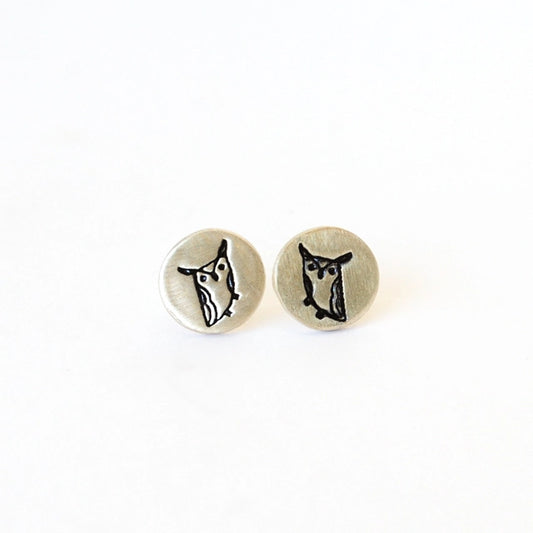 Horned Owl Studs