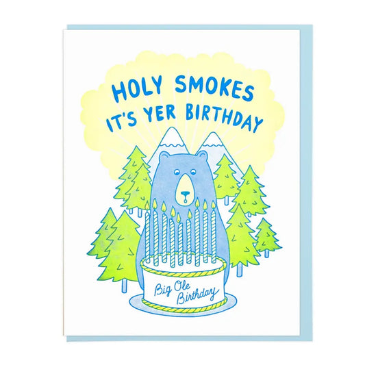 Holy Smokes Birthday Card