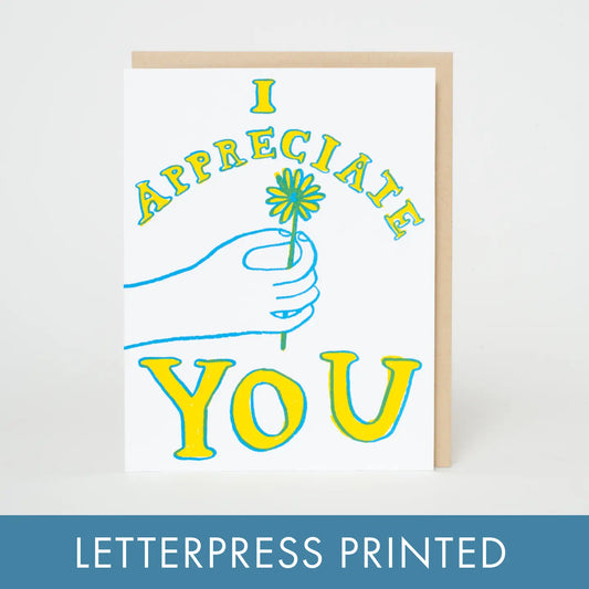 I Appreciate You Card - Ali's Wagon
