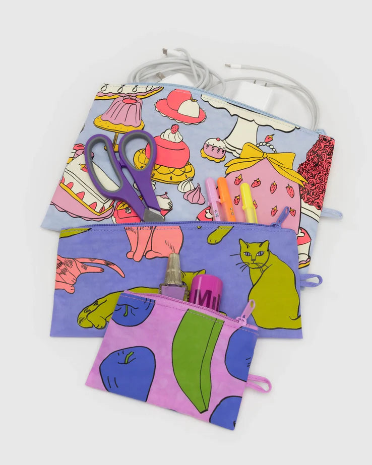 Still Life Baggu Flat Pouch Set