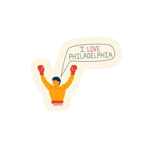 I Love Philadelphia Rocky Sticker