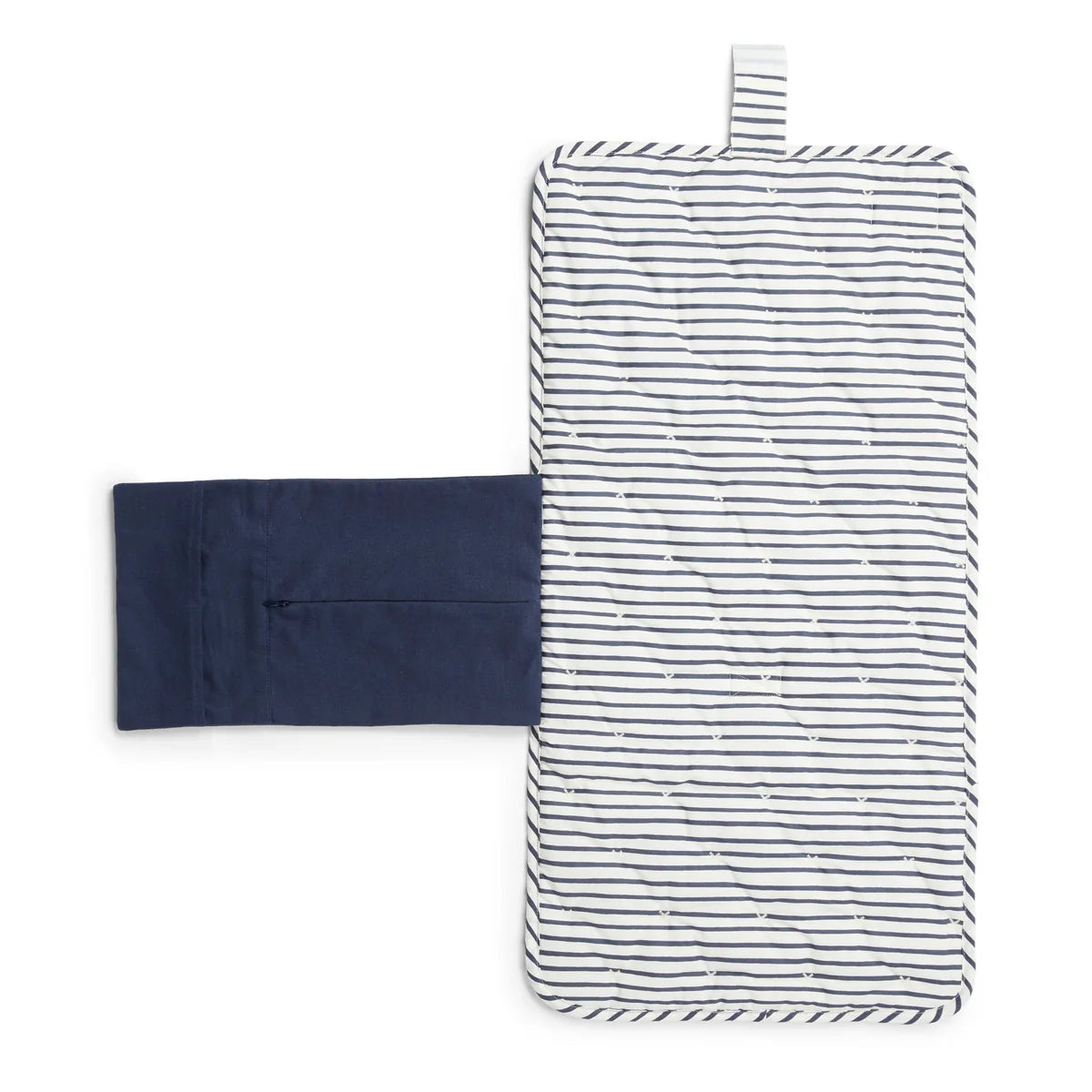 Ink Blue Striped On the Go Portable Changing Pad