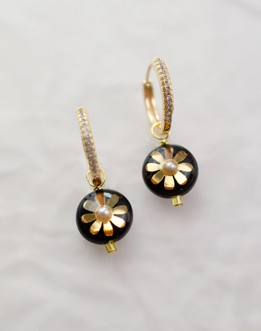 Mira Flower Drop Earrings