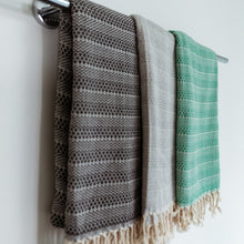 Load image into Gallery viewer, Black Isabelle Turkish Towel