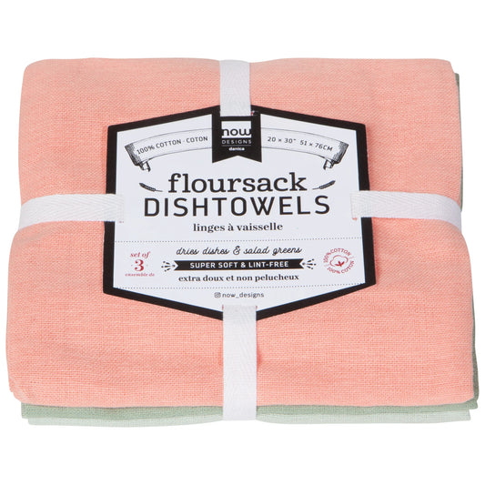 Floursack Dishtowels Dawn Eucalyptus Mist - Set of 3 - Ali's Wagon