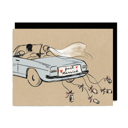 Getaway Car Wedding Card