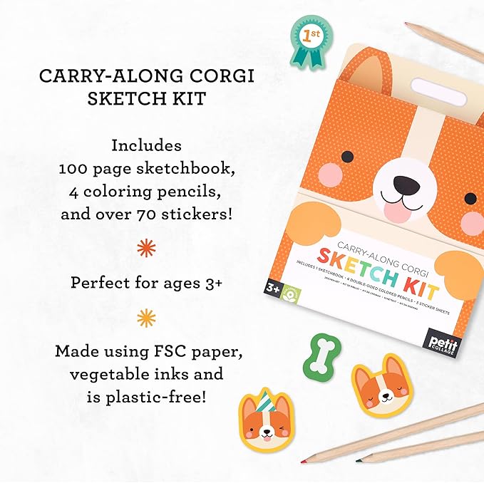 Carry Along Corgi Sketch Kit