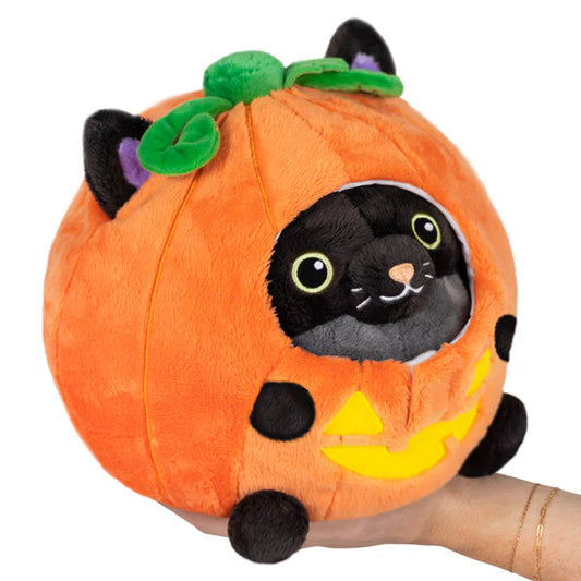 Undercover Black Kitty in Pumpkin Costume Squishable