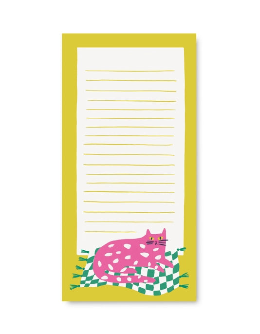 Kitty Magnetic Market List Notepad