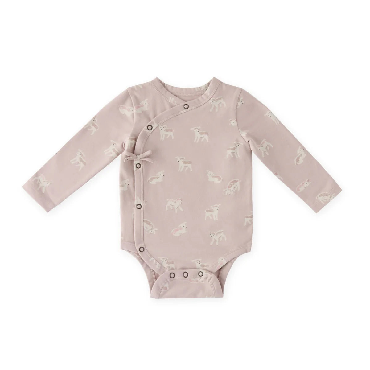 Dear Lamb Long Sleeve Kimono Onesie - Ali's Wagon