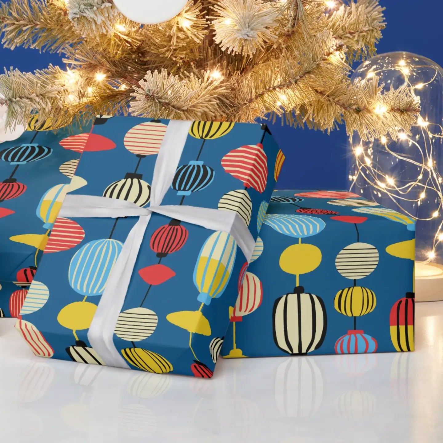 Lanterns Holiday Wrapping Paper