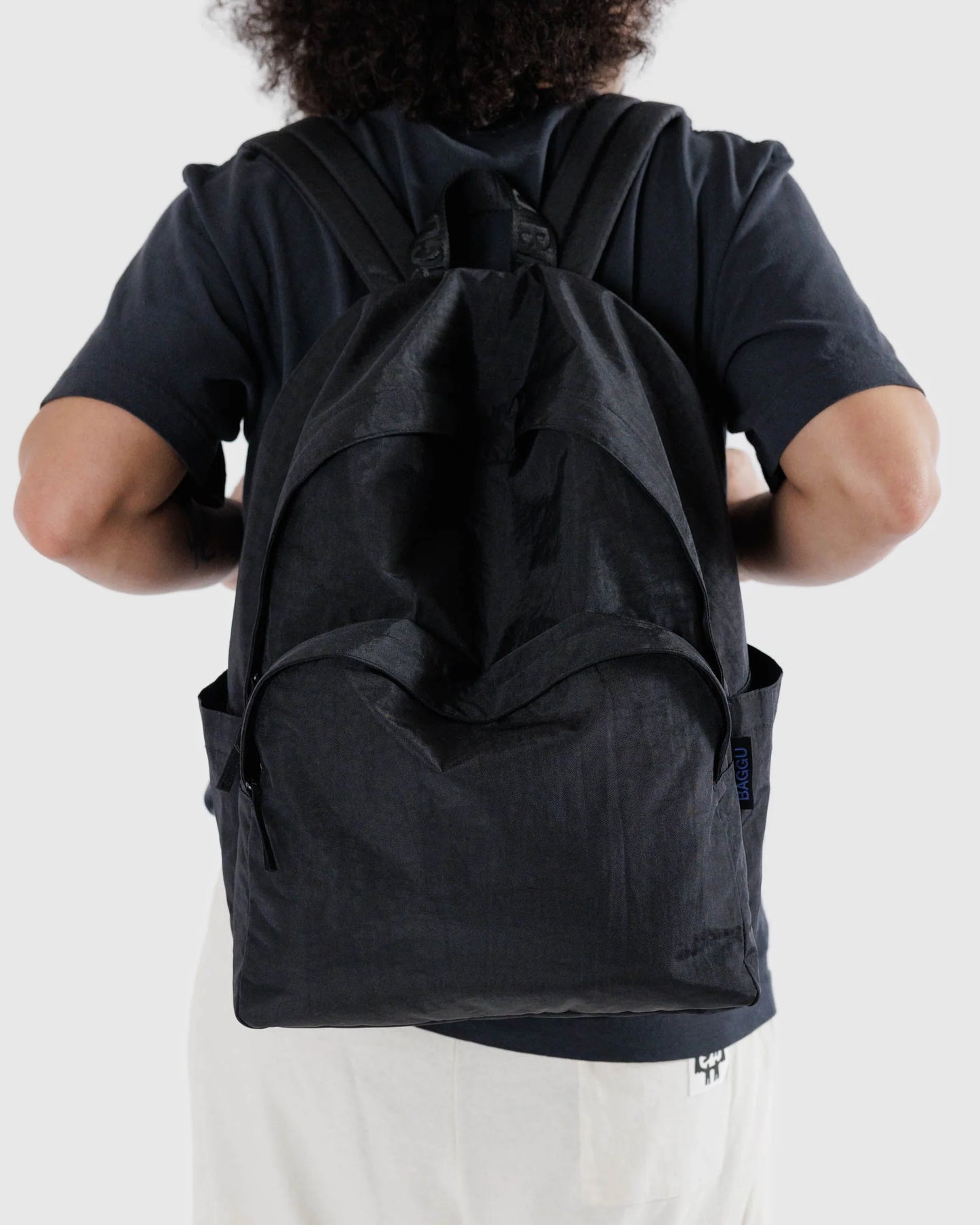 Black Baggu Large Nylon Backpack