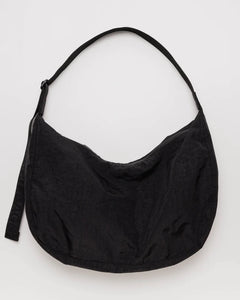 Large Black Crescent Baggu Bag