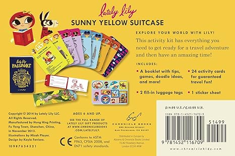 Lately Lily Sunny Yellow Suitcase