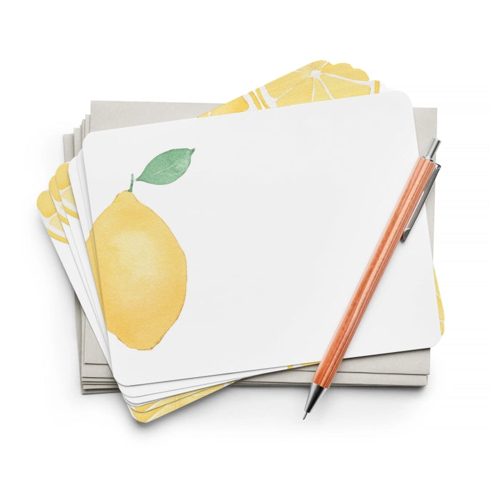 Lemon Flat Boxed Notecards