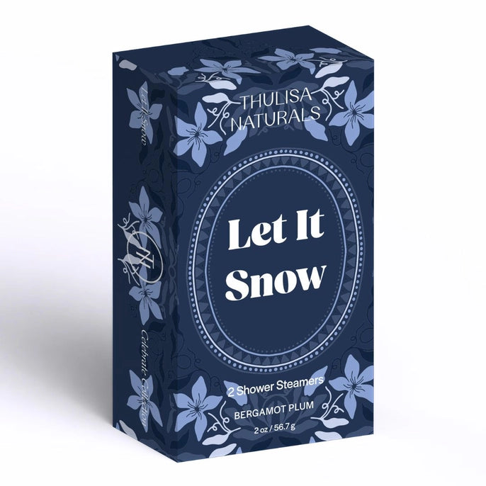 Let It Snow Bergamot and Plum Shower Steamer Set of 2